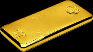 Gold Bar9999 Fine Purity PNG image with transparent background