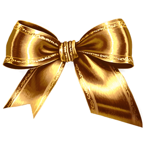 Gold Bow Ribbon PNG euu PNG image with transparent background