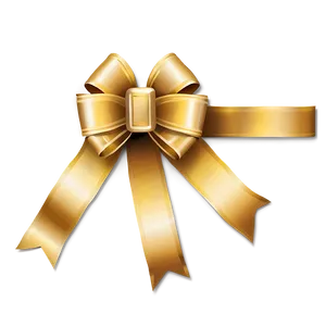 Gold Bow Top View Png Byg38 PNG Image