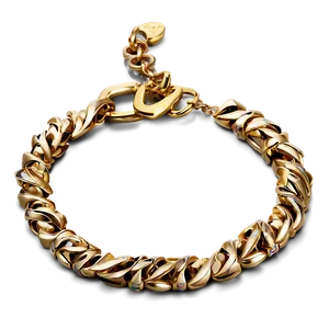 Gold Bracelet D PNG Image