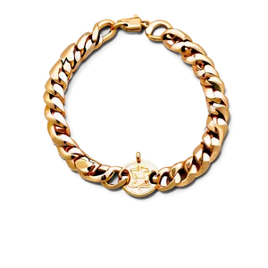 Gold Bracelet With Charms Png Mxe11 PNG Image