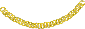 Gold Chain Black Background PNG Image