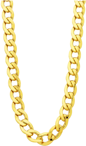 Gold Chain Black Background PNG Image