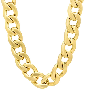 Gold Chain Link Jewelry PNG Image