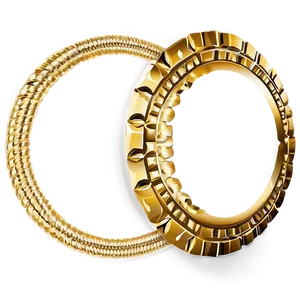 Gold Circle Border Clipart Png Idl16 PNG Image