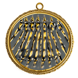 Gold Circle Frame PNG 16 PNG