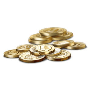 Gold Coin Stash PNG 06112024 PNG image with transparent background