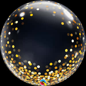 Confetti Deco Bubble Gold, HD Png Download PNG