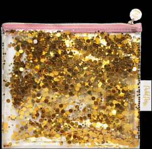 Good As Gold Confetti Pouch - Trousse Transparente Paillettes, HD Png Download PNG