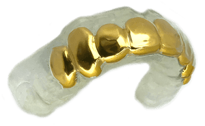 Gold Grillz Mouthguard - Gum Shield Grillz, HD Png Download PNG image with transparent background