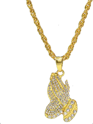 Gold Diamond Butterfly Pendant Necklace PNG Image