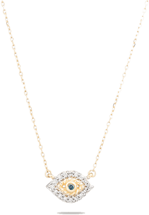 Super Tiny Pavé Evil Eye Necklace'Class= - Pendant, HD Png Download PNG image with transparent background