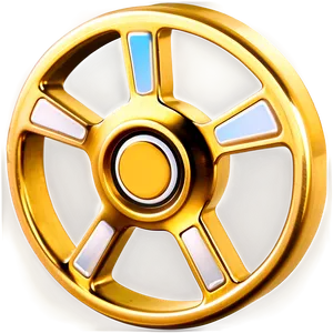 Gold Fidget Spinner Png 06202024 PNG Image