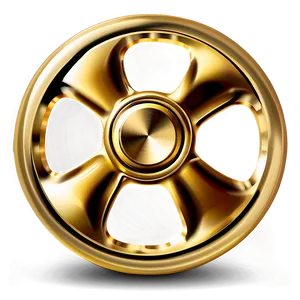 Gold Fidget Spinner Png 3 PNG Image