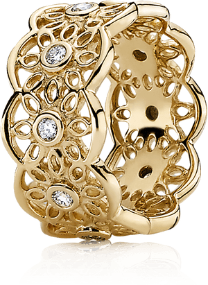 Jewelry Png Free Download - Pandora Diamond Ring 14k, Transparent Png PNG image with transparent background