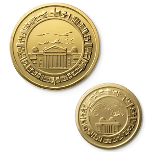 Gold Foil Coin Png Jay65 PNG Image