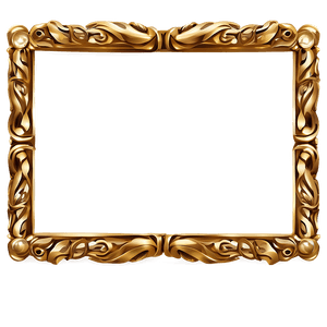 Gold Frame Clipart PNG   mqf PNG