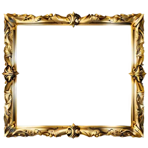 Gold Frame Design Png 06262024 PNG Image