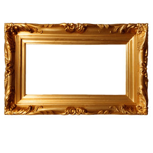 Gold Frame PNG   05042024 PNG image with transparent background