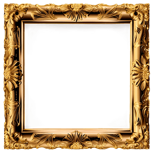 Gold Frame PNG   jcb PNG image with transparent background