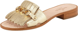 Sandals Transparent Png Image - Kate Spade Brie Gold Sandals, Png Download PNG image with transparent background