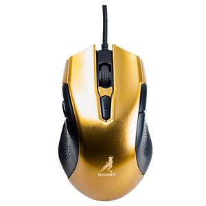 Gold Gaming Mouse PNG blm PNG with transparent background