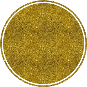 Gold Glitter Circle Texture PNG Image