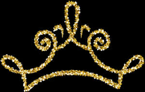 #gold #sparkle #sparkles #goldcrown #crown #tiara #goldtiara - Glitter Gold Crown Png, Transparent Png PNG image with transparent background