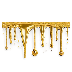 Gold Glitter Drip Clipart Png 32 PNG Image