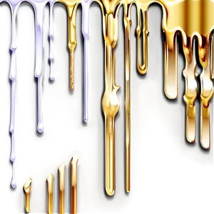 Gold Glitter Drip Decoration Png 88 PNG Image