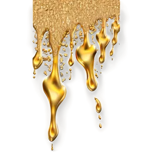 Gold Glitter Drip Pattern Png Nfw82 PNG Image