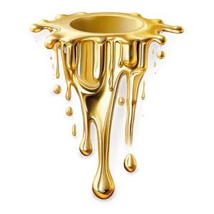 Gold Glitter Drip Png Vte84 PNG Image