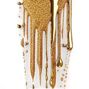 Gold Glitter Drip Texture Png 06282024 PNG Image