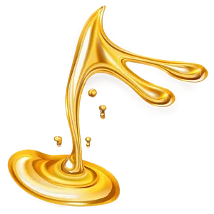 Gold Glitter Liquid Drip Png 06282024 PNG Image