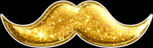 Transparent Gold Glitter Heart Png - Gold Mustache Png, Png Download PNG image with transparent background