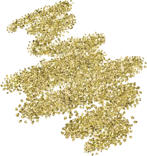 Gold Glitter Texture Sprinkles PNG Image