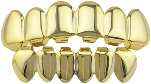 Gold Teeth Grillz - Diamond Grillz Png Transparent, Png Download PNG image with transparent background