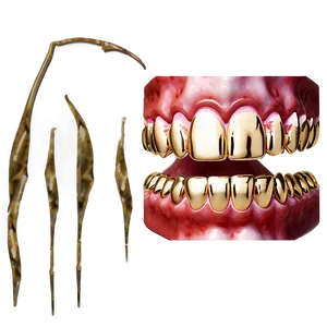 Gold Grillz Fashion Statement Png Kqr PNG Image