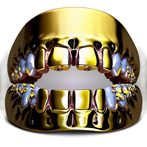 Gold Grillz For Teeth Png Hco64 PNG Image