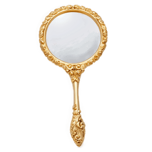 Gold Hand Mirror PNG 06212024 PNG