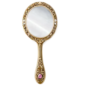 Gold Hand Mirror Png Nmh PNG Image