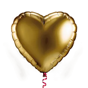 Gold Heart Balloon Png Gkj55 PNG Image