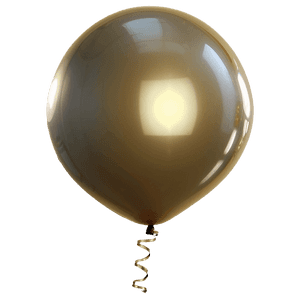 Gold Helium Balloon PNG cop87 PNG