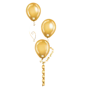 Gold Helium Balloon Png Jnn41 PNG Image