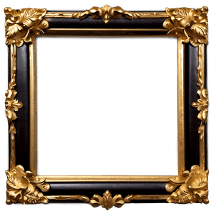 Gold Leaf Frame PNG   05042024 PNG