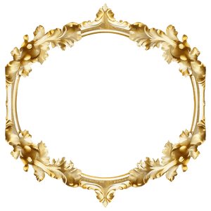 Gold Leaf Frame PNG   xej PNG