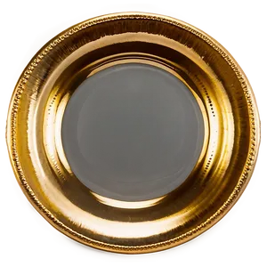 Gold Leaf Plate Png 06262024 PNG Image