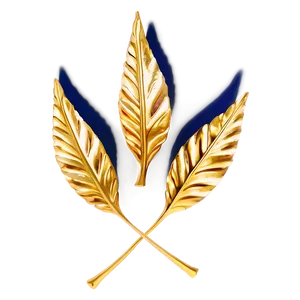 Gold Leaves C PNG Image