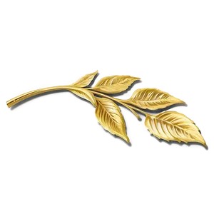 Gold Leaves D PNG Image