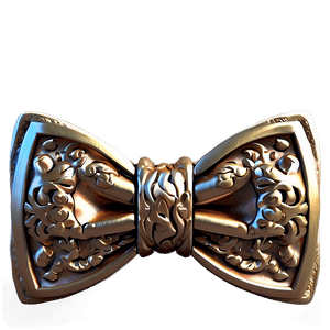 Gold Luxury Bow Tie PNG wqr PNG